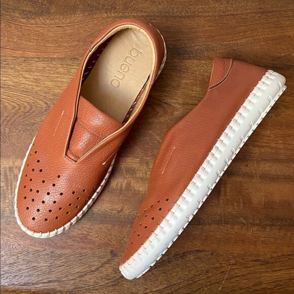 Anthropologie Denmark Bueno Women’s Leather Slip-On Sneakers in Tan- New main image 7